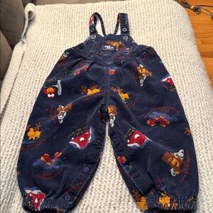 Vintage Oshkosh Baby B’gosh Corduroy Vestbak Bubble Overalls size 18 Months